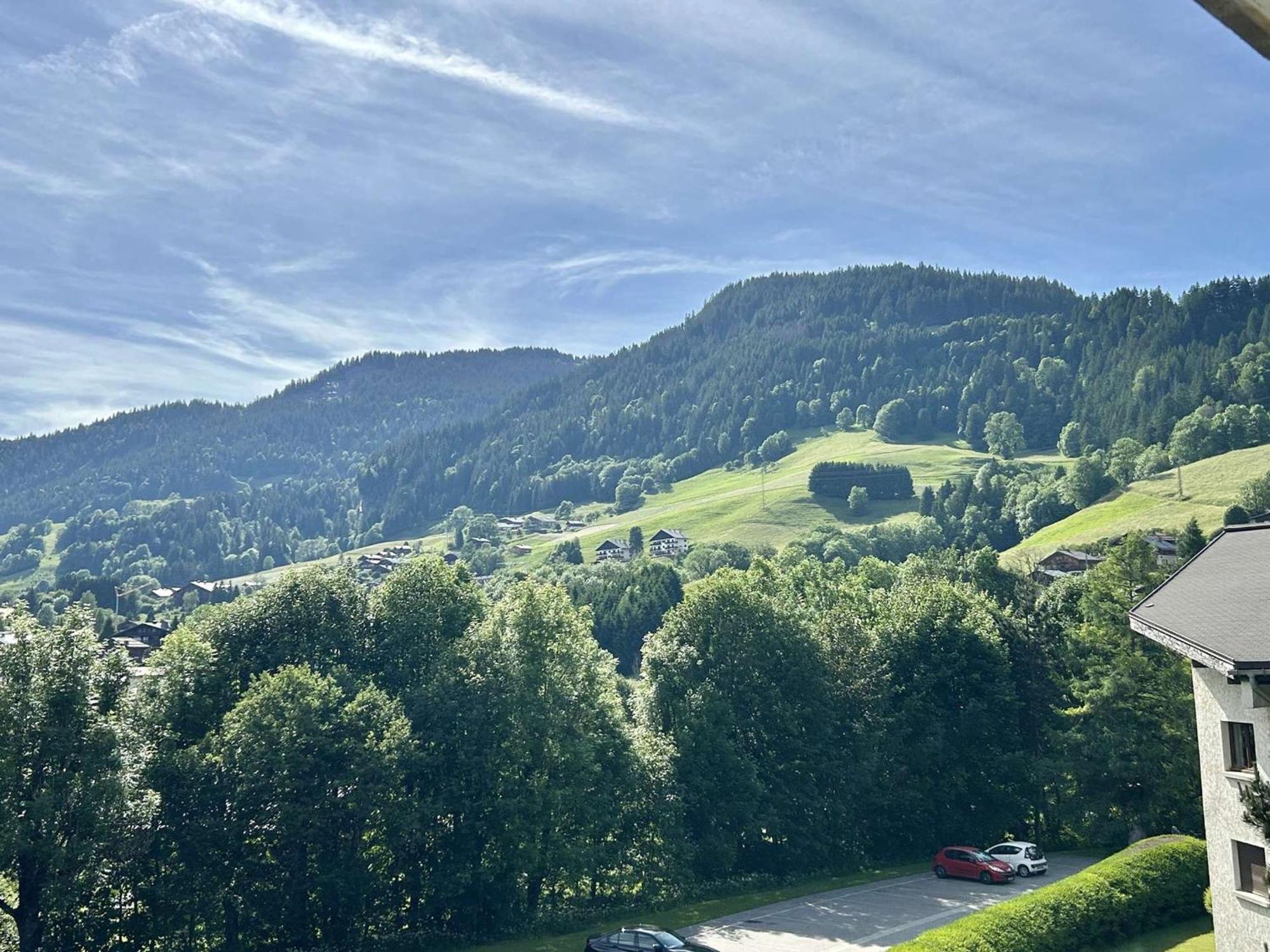 Studio Avec Piscine Chauffee, Tennis & Balcon - 4 Couchages A Megeve - Fr-1-597-14 Appartement Buitenkant foto